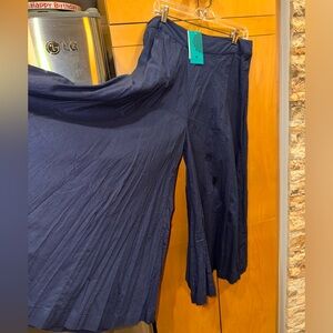 Pleated Wide-Leg Pants